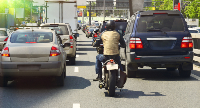 Is Lane-Splitting with a Motorcycle Illegal