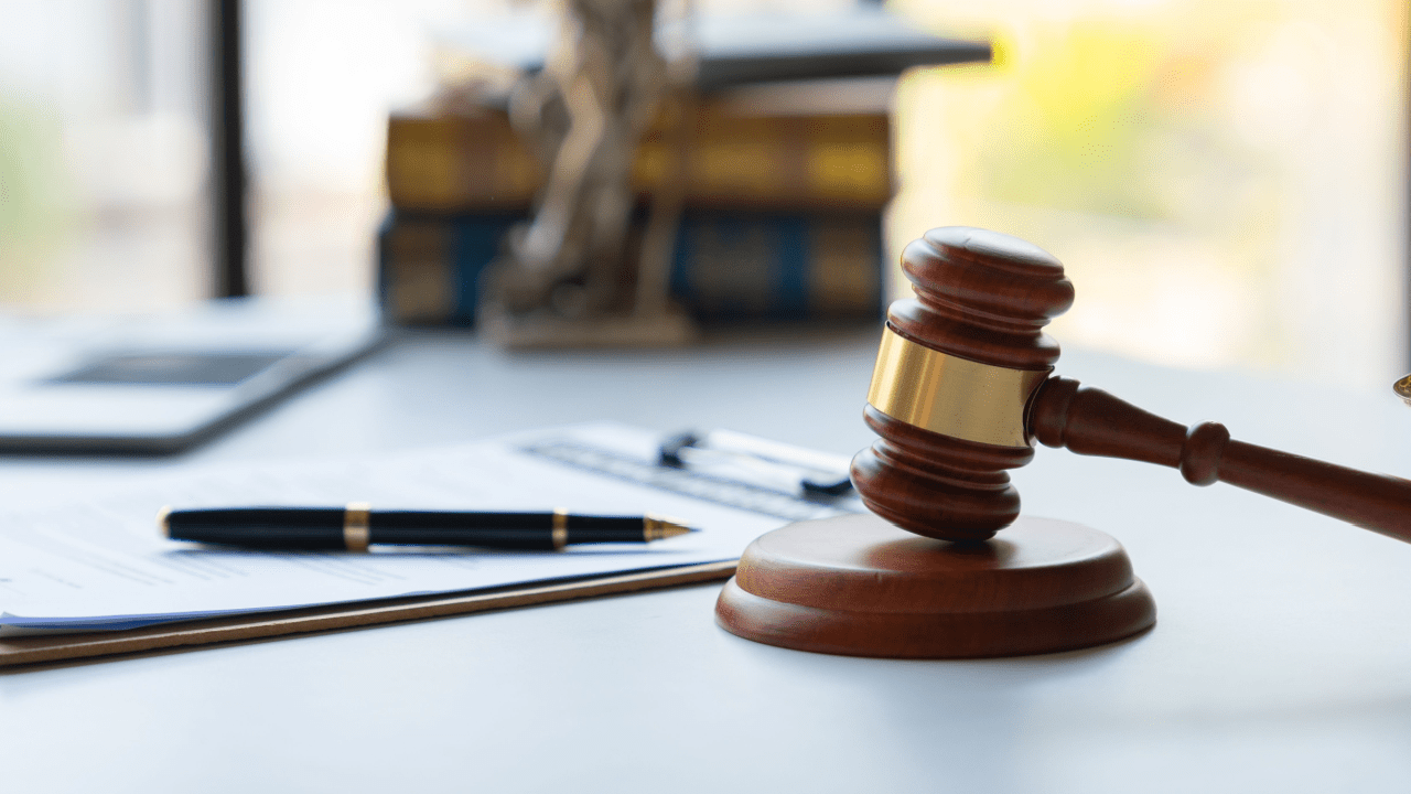 Legal gavel representing how traffic laws are written by legislative authorities