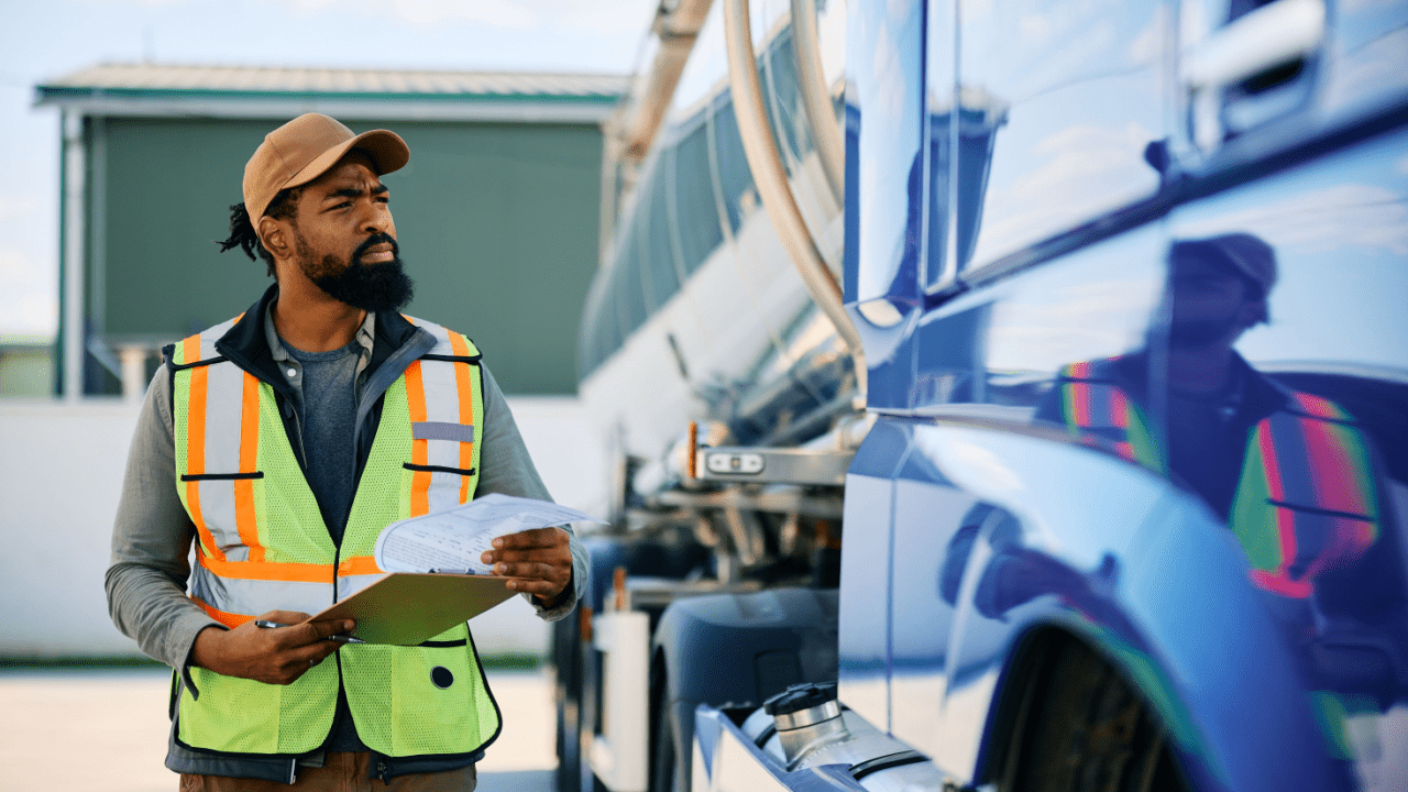 What happens if a trucker gets a ticket - commercial driver reviewing violation citation with concern