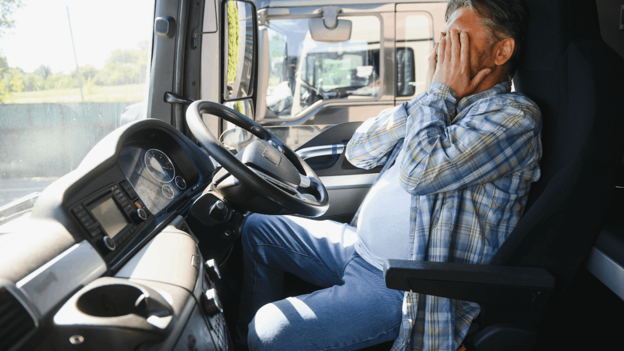 Commercial truck driver stressed about CDL violations and record retention periods