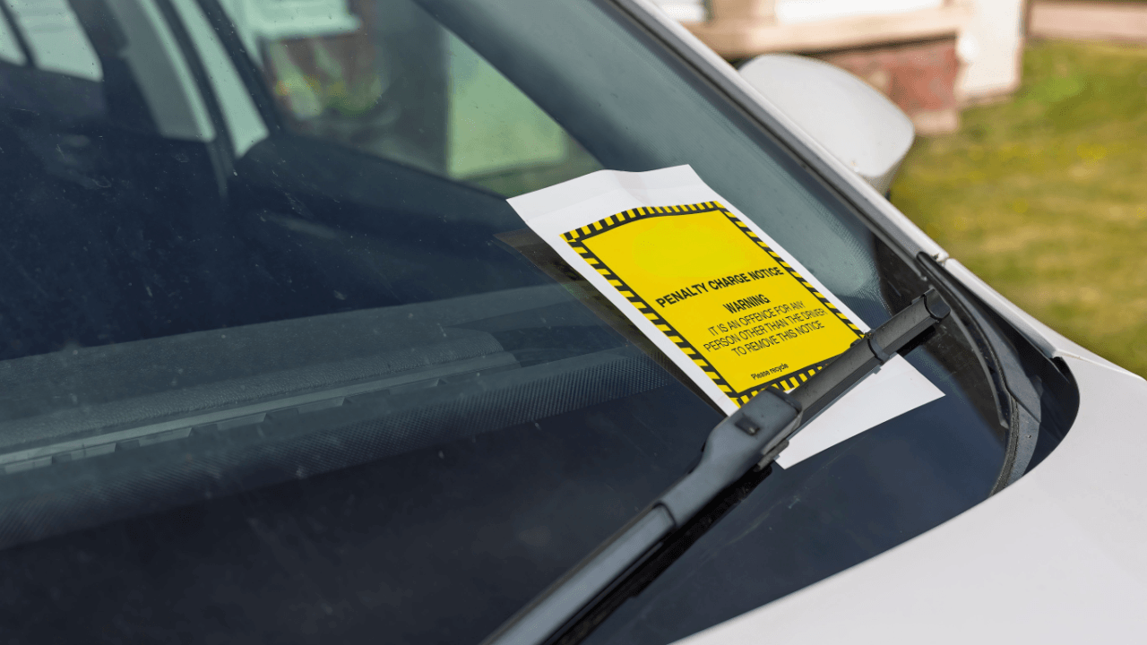 Is careless driving a minor traffic violation penalty charge notice on car windshield